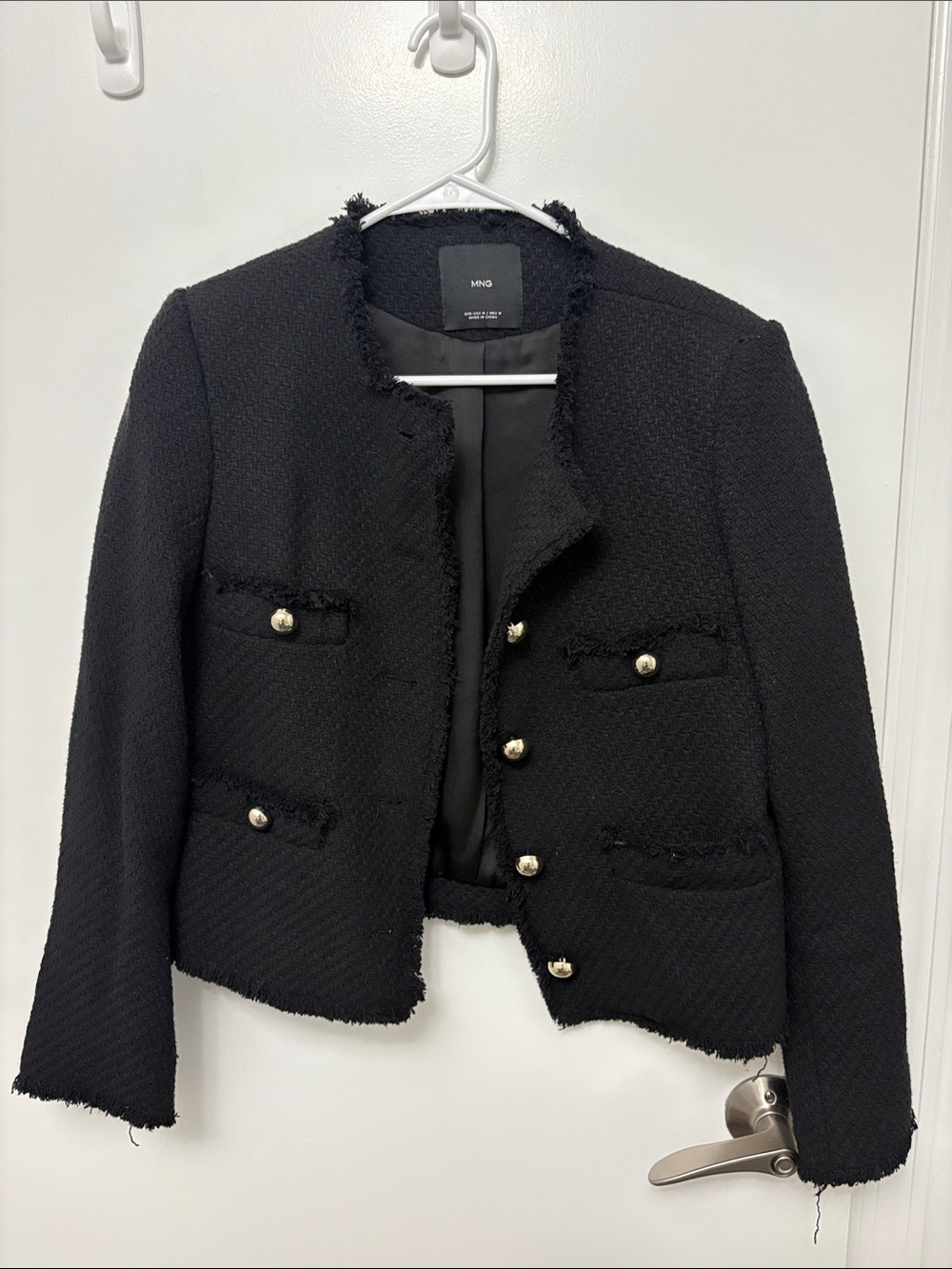 Mango tweed blazer sophisticated size medium